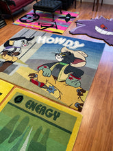 Load image into Gallery viewer, Custom Howdy cat and jerry rug