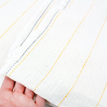 Load image into Gallery viewer, Primary White Rug Fabric Monk Cloth with lines
