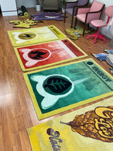 Load image into Gallery viewer, Custom Pikachu Pokemon Character rugs in showroom 
