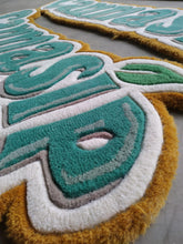 Load image into Gallery viewer, custom rug details hand made tufted rugs
