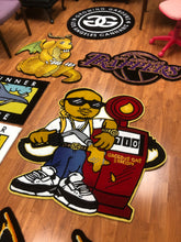 Load image into Gallery viewer, custom rugs handmade ready to order customize rugs with any design, logo, shape
